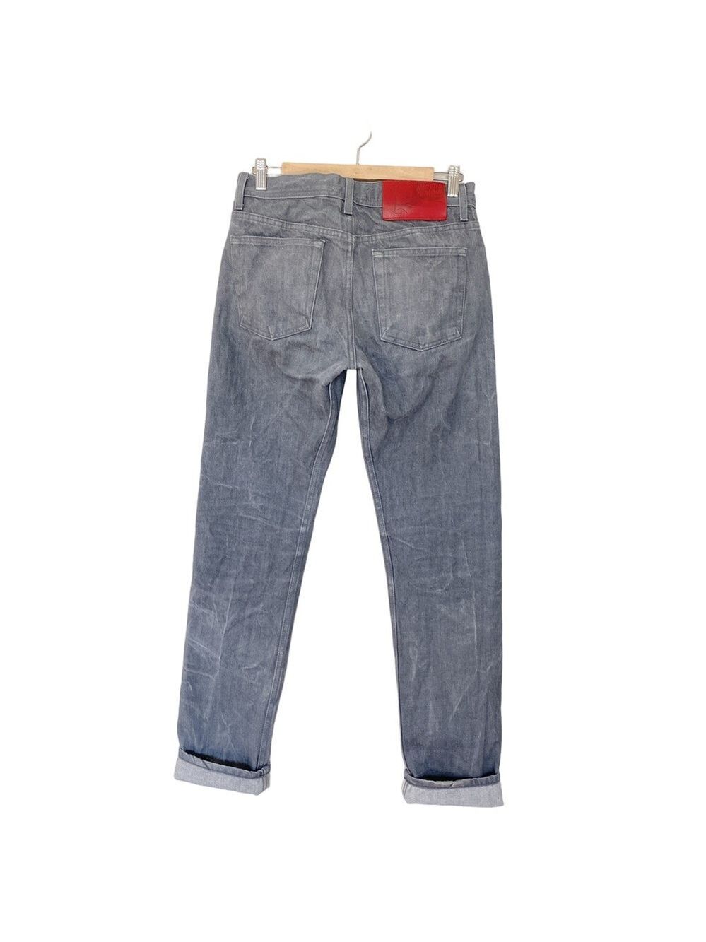 Naked & Famous Weird Guy Grey Selvedge Raw Denim Jeans Mens Sz 30 - Picture 2 of 14